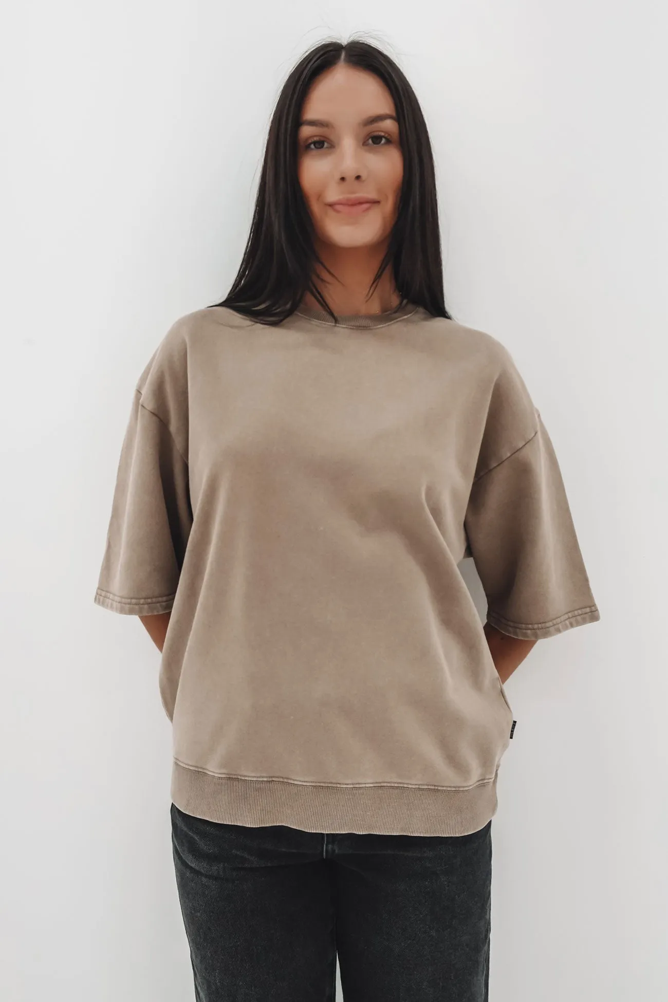 Tagless Comfort Nara Fleece Tee Olive