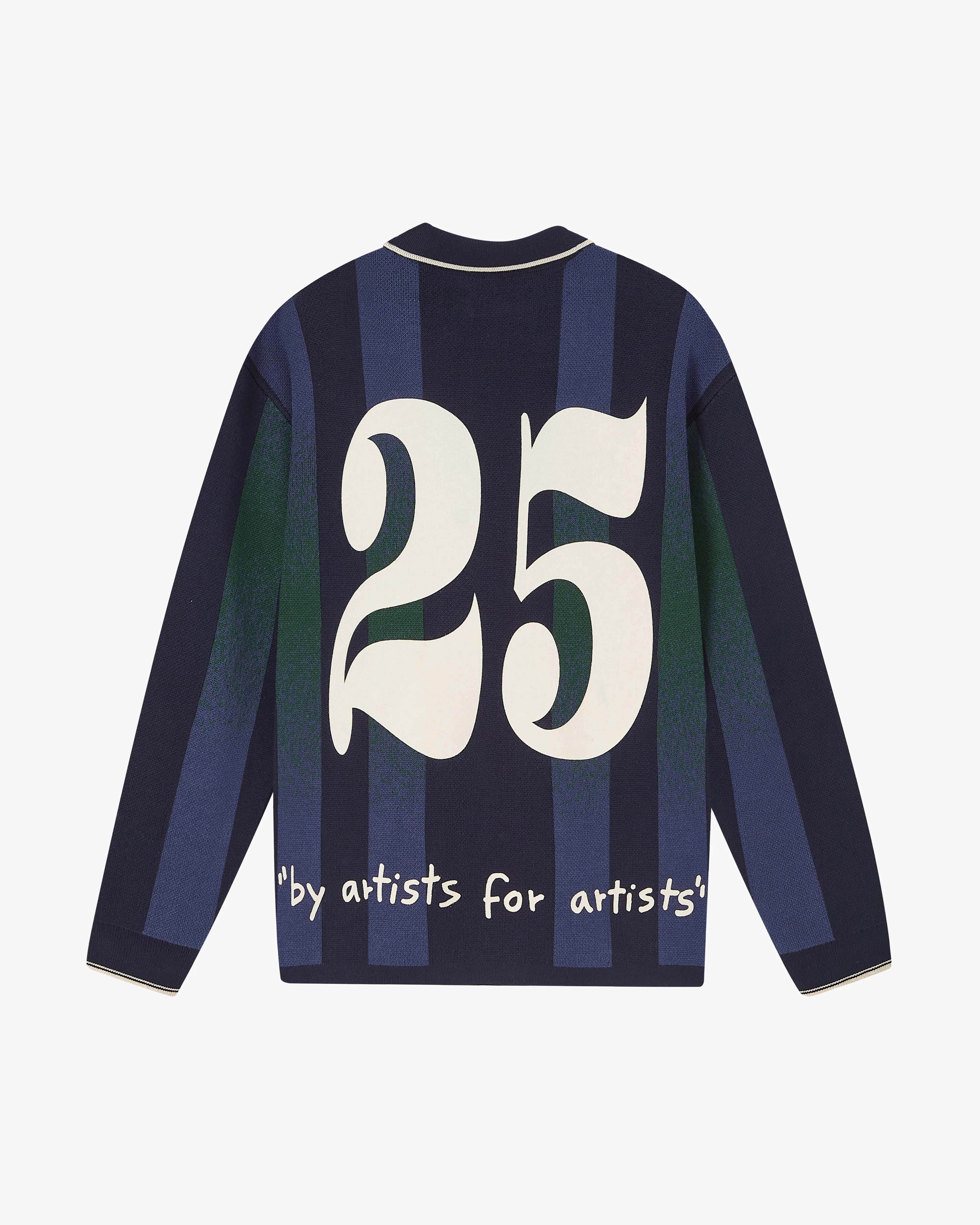 High Elasticity Fiber Vizcaya Football Polo Knit Navy Blue