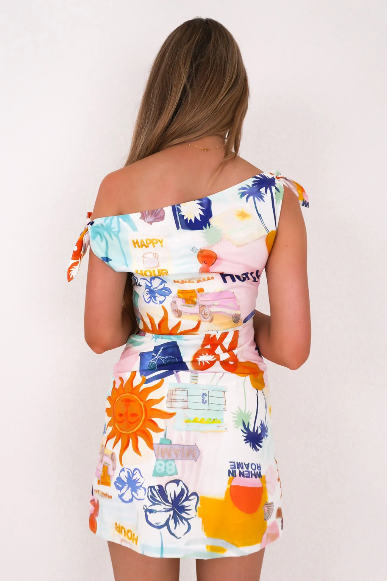 Neela Mini Dress Miami Layered Movement Soft Waist