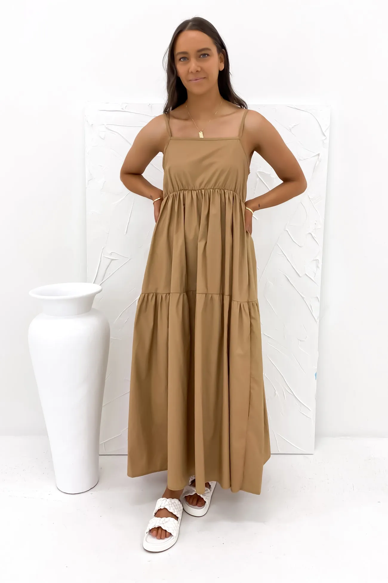 Nell Maxi Dress Brown Classic Move