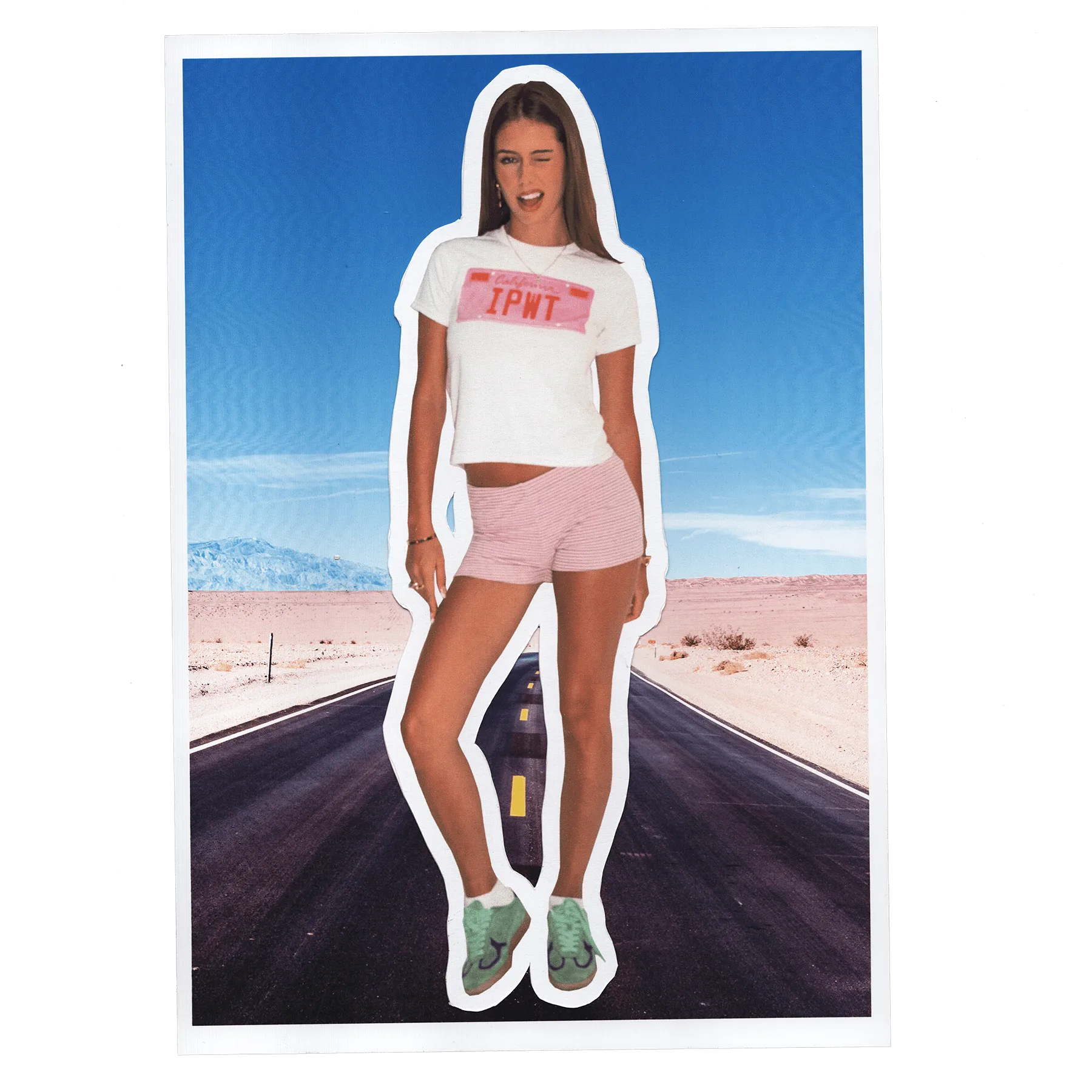 drive me crazy baby tee Durable Ribbed Hem Office Wear