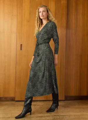 Kylar Printed Jersey?Midi Dress Flattering Cut Wear Smart Layer Wear