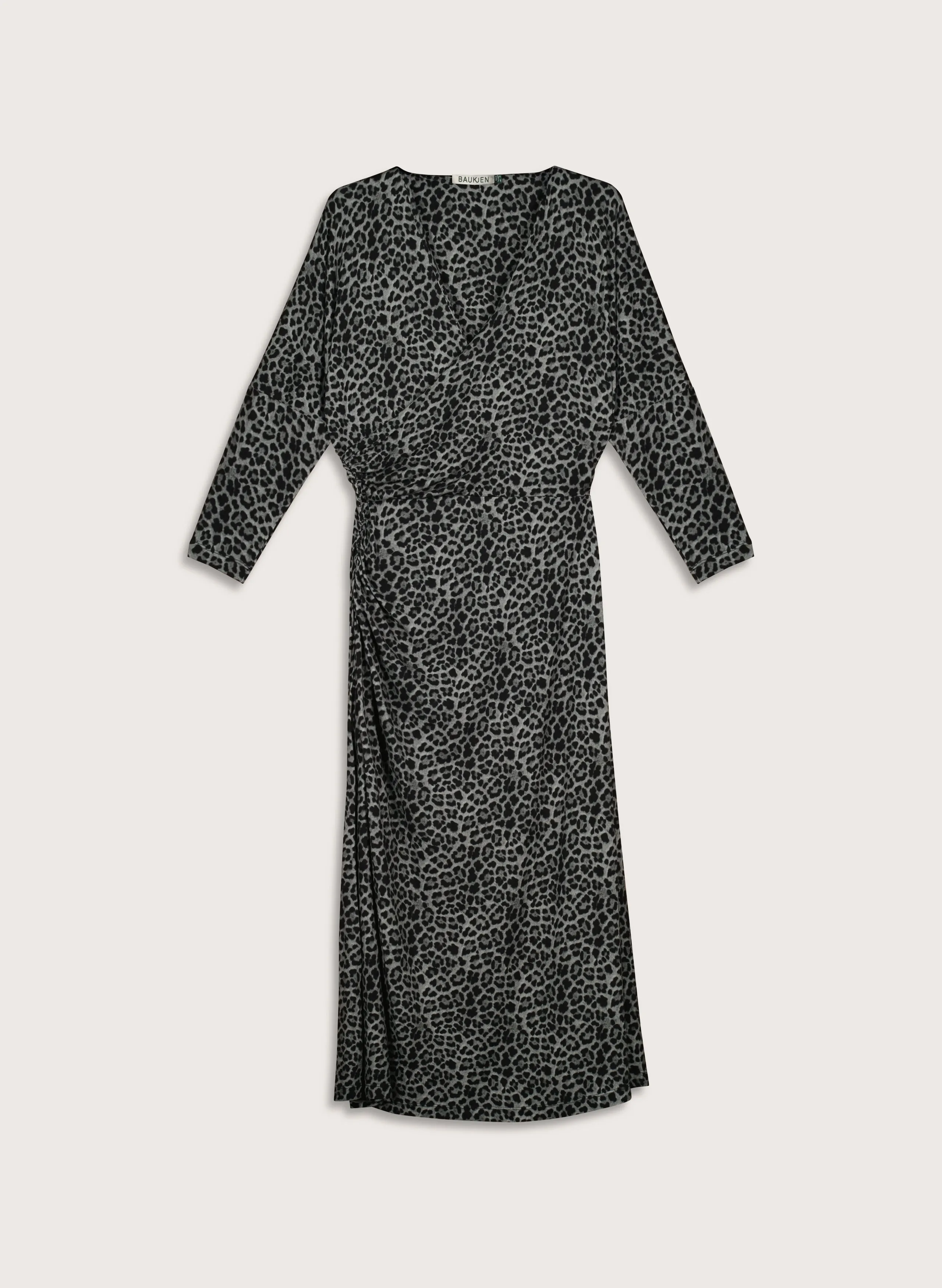 Smooth Layering Perfect Waist Kylar Printed Jersey?Midi Dress