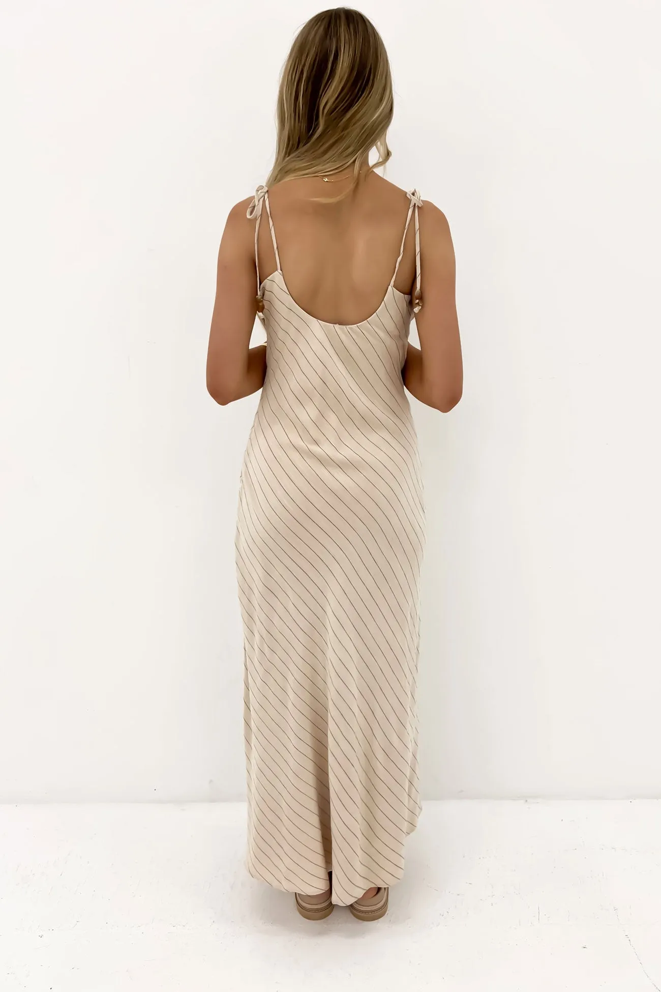 Isla Maxi Dress Natural Light Drape