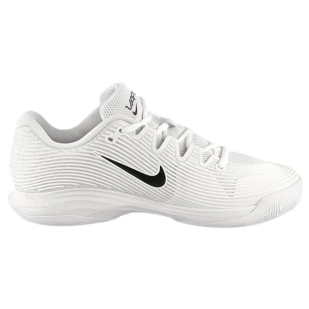 Nike Women's Air Zoom Vapor 12 - White/Black Compression Molded Midsoles Impact Control