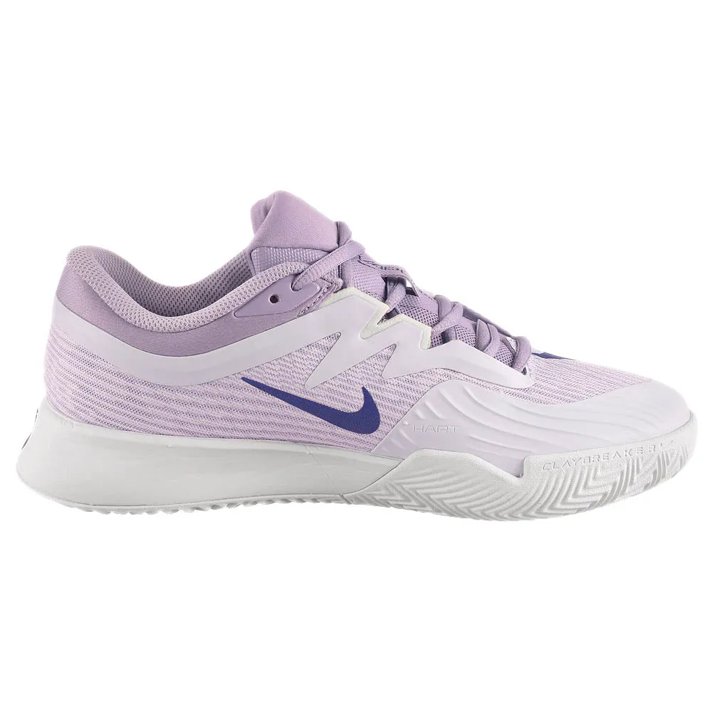 Nike Women's Air Zoom Vapor Pro 3 - Clay - Amethyst Tint/Deep Tint Motion control Ventilation Perforations