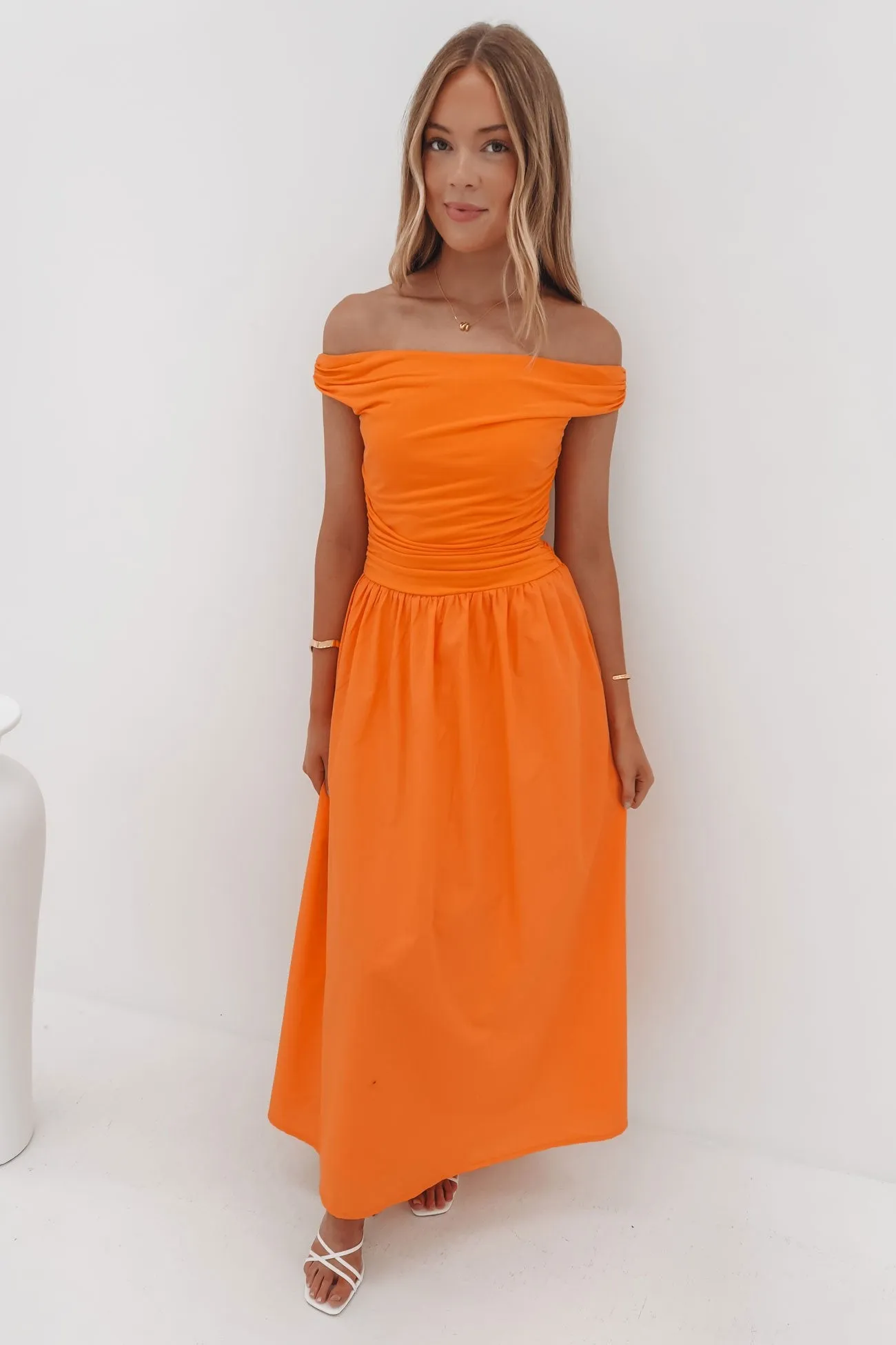 Niko Maxi Dress Orange Daily Style