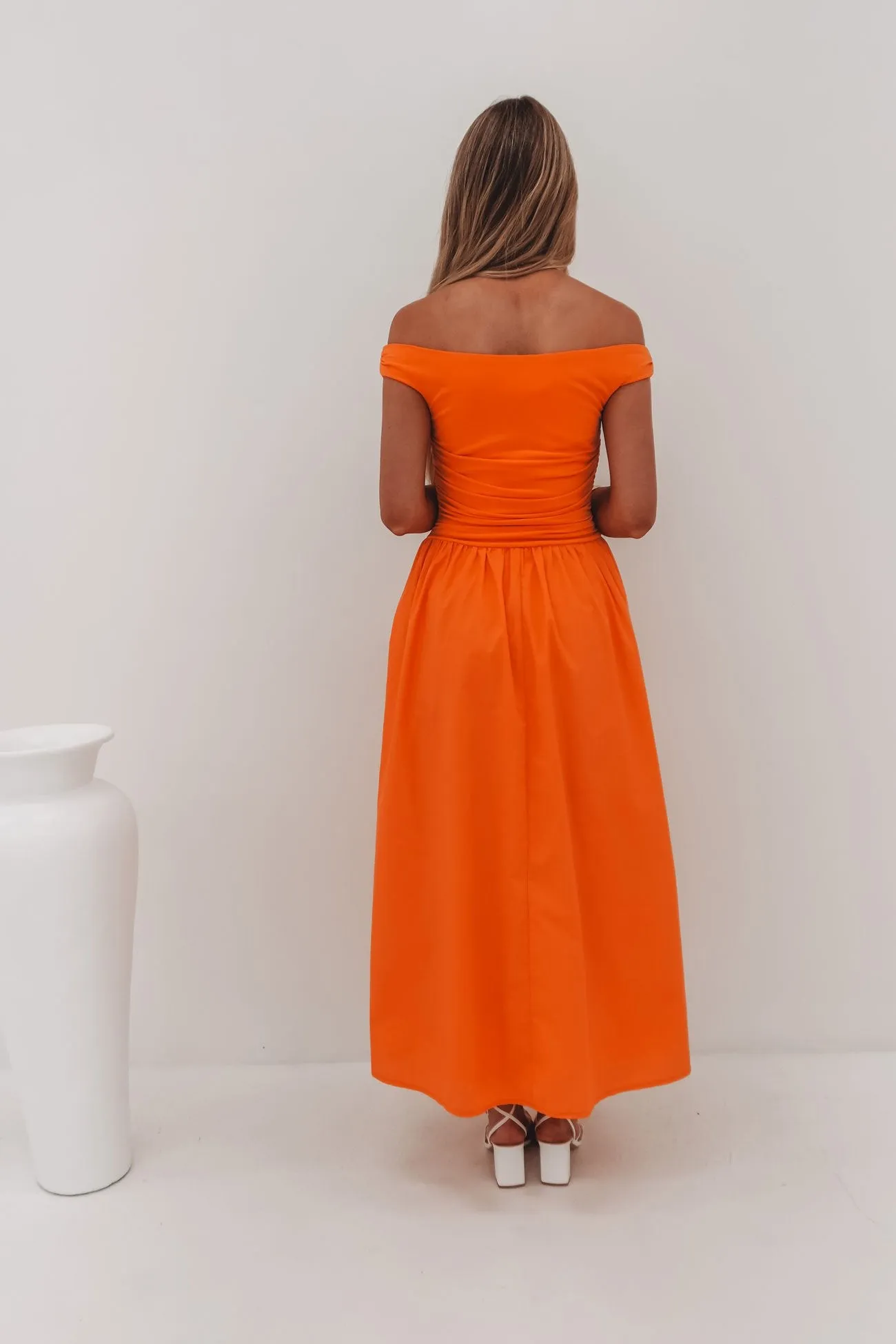 Work Comfort Tailored-fit Niko Maxi Dress Orange