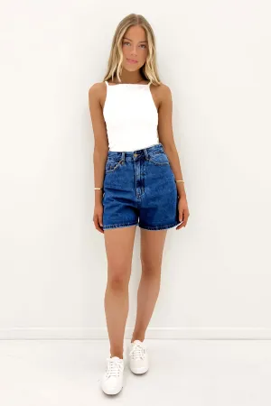 Semi-formal SeamlessConstruction Koko Short Double Rinsed Blues