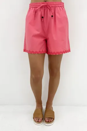 Theo Short Watermelon Contemporary Cut Weekend Comfort