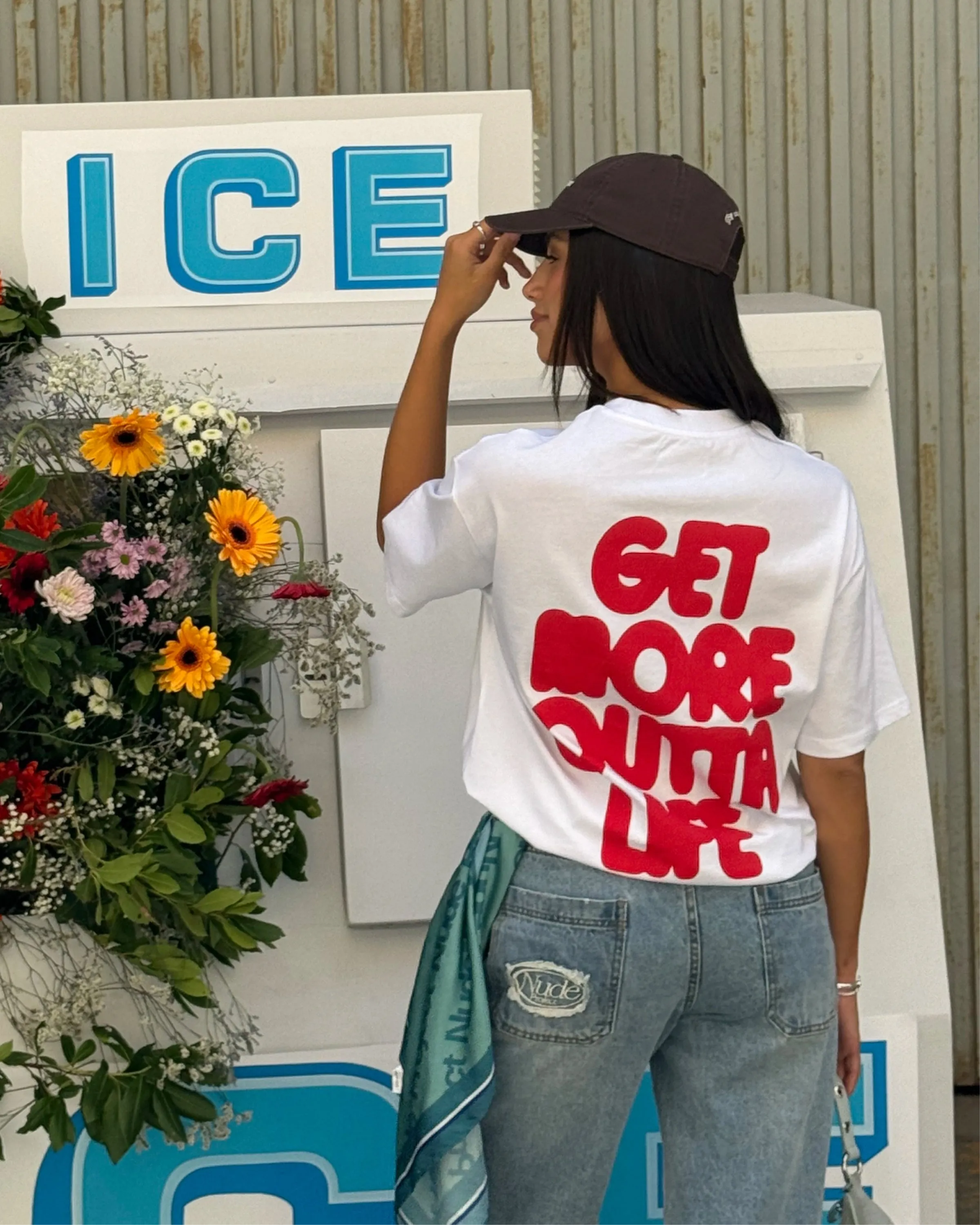 Always Late Tee White Pure Cotton ReflectiveDetails