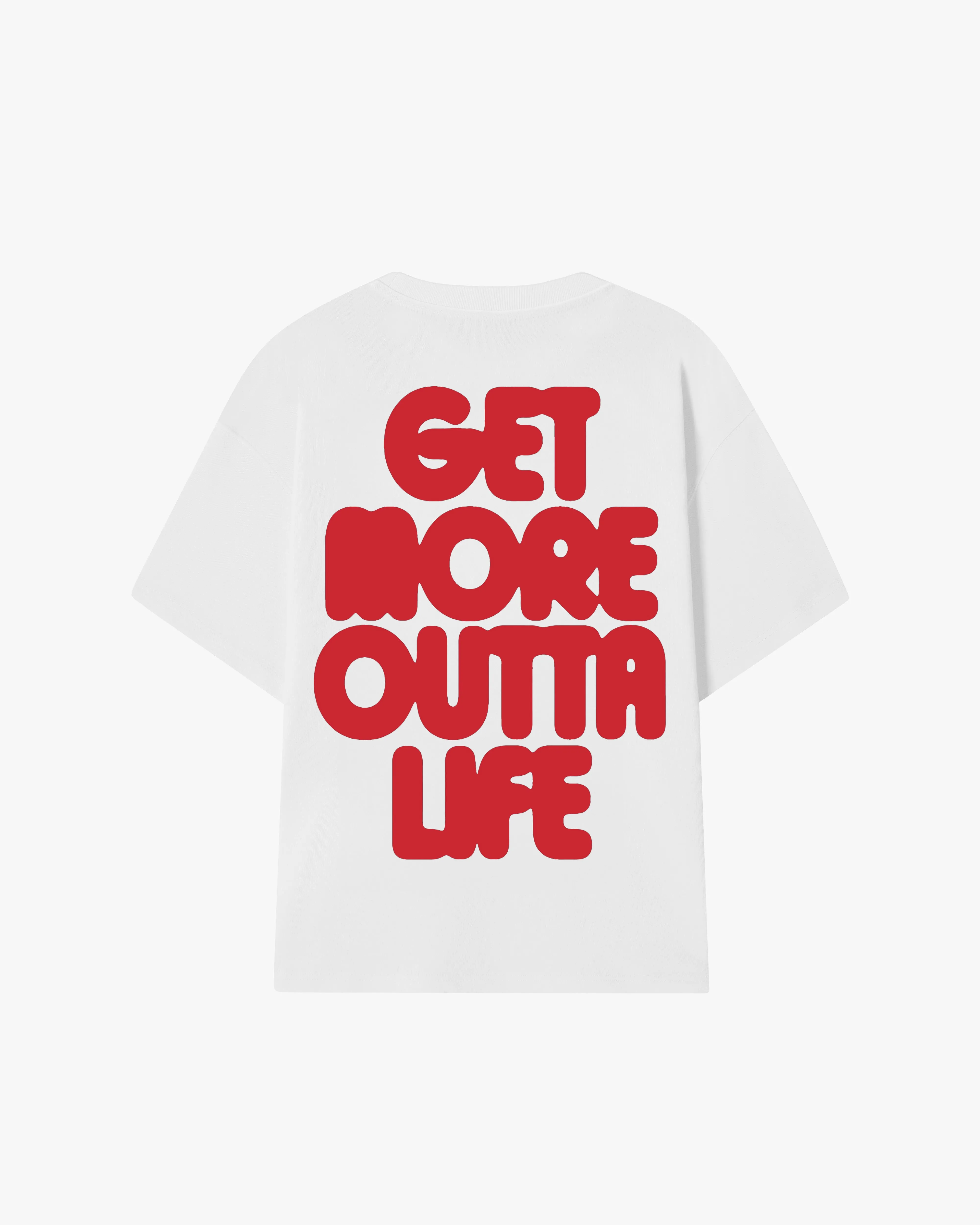 EcoCertifiedTextile DoubleLayered Fabric Always Late Tee White