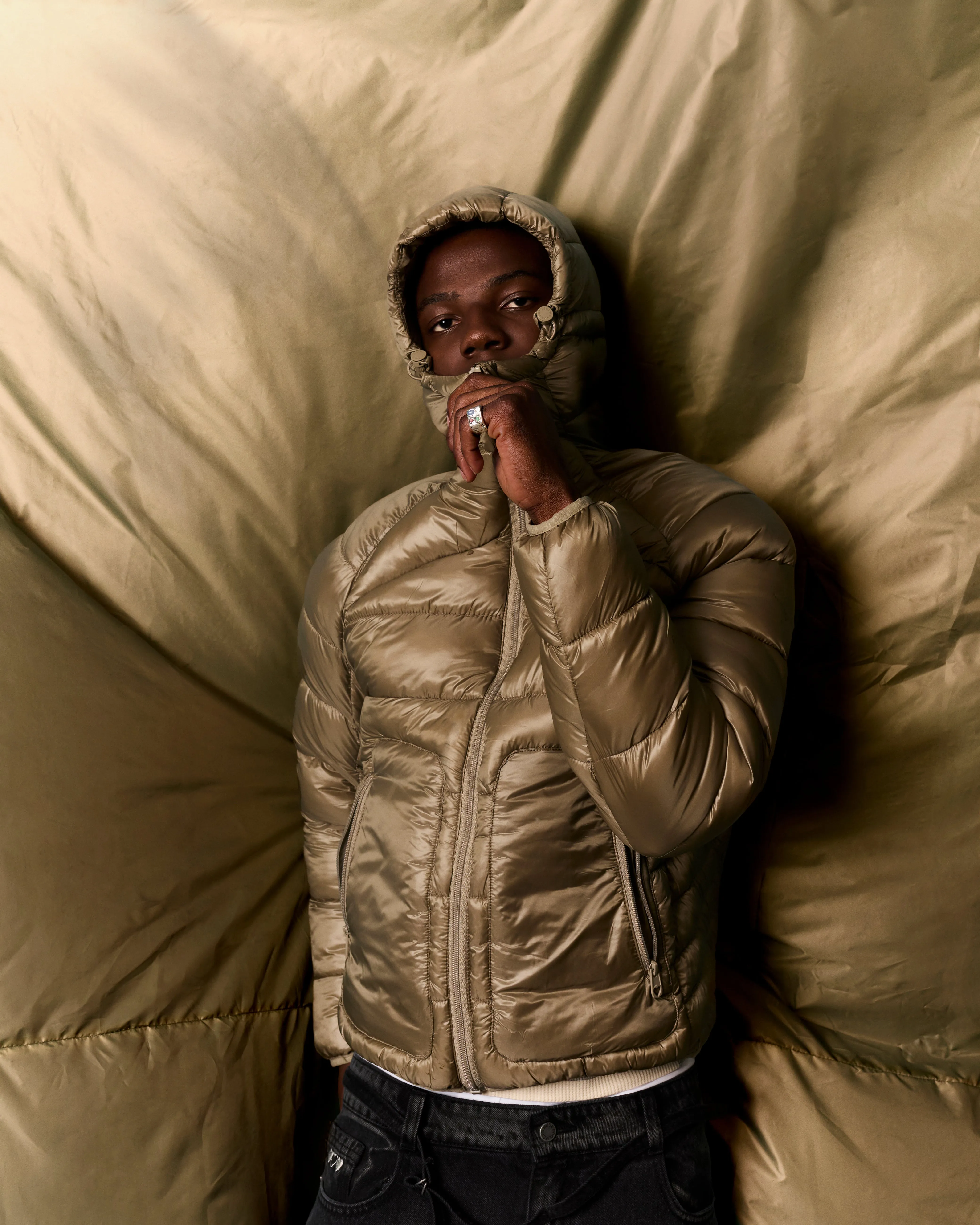 Iconic Puffer Jacket Olive Green SnapFastenings