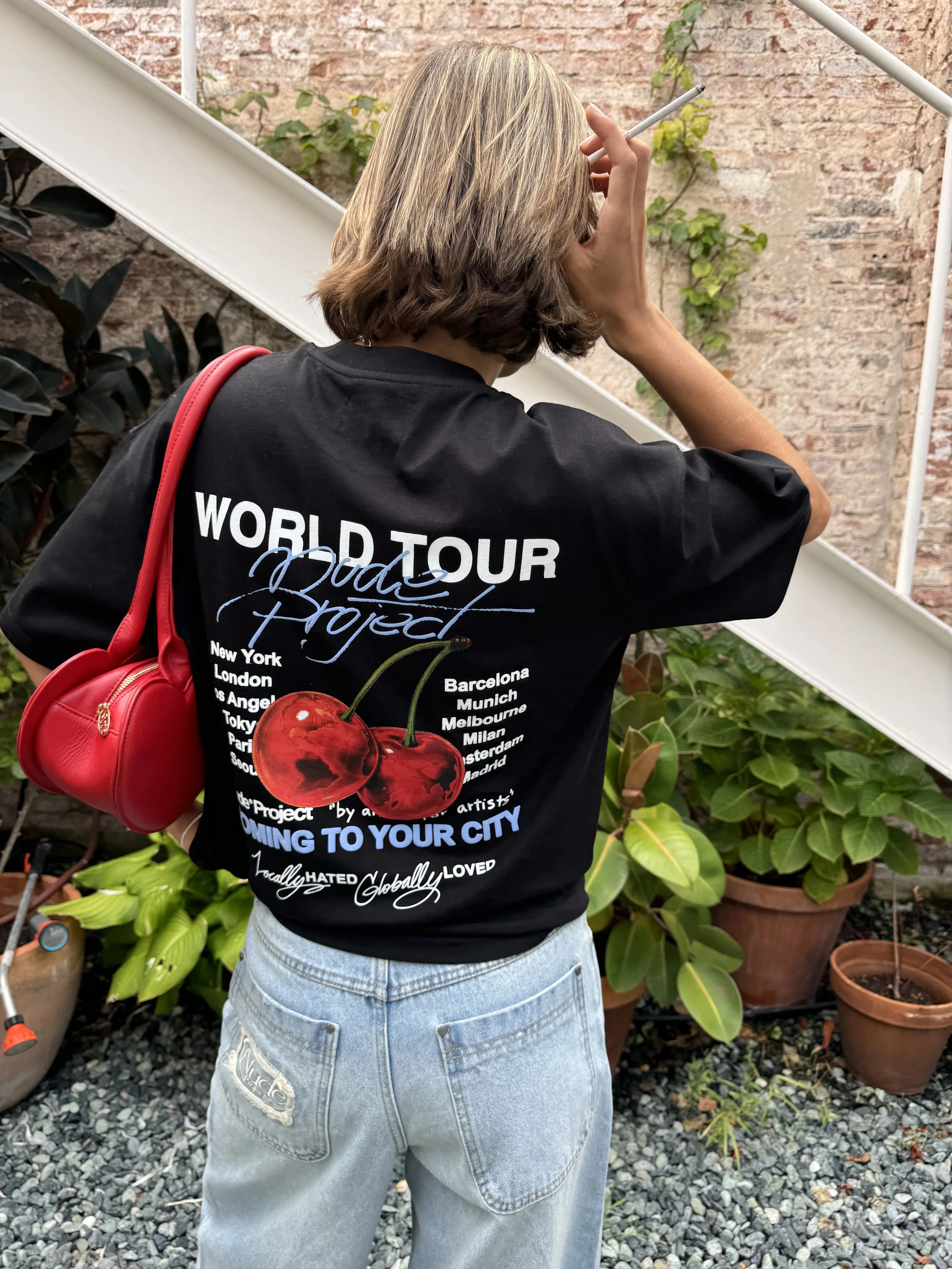 Leader Fit Nude Tour Tee Black