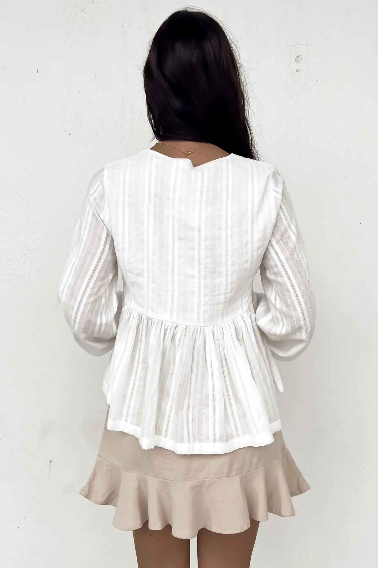 Star Light Nyssa Top White