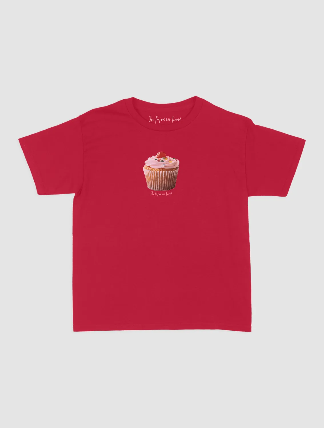 Light and Cozy cupcake baby tee