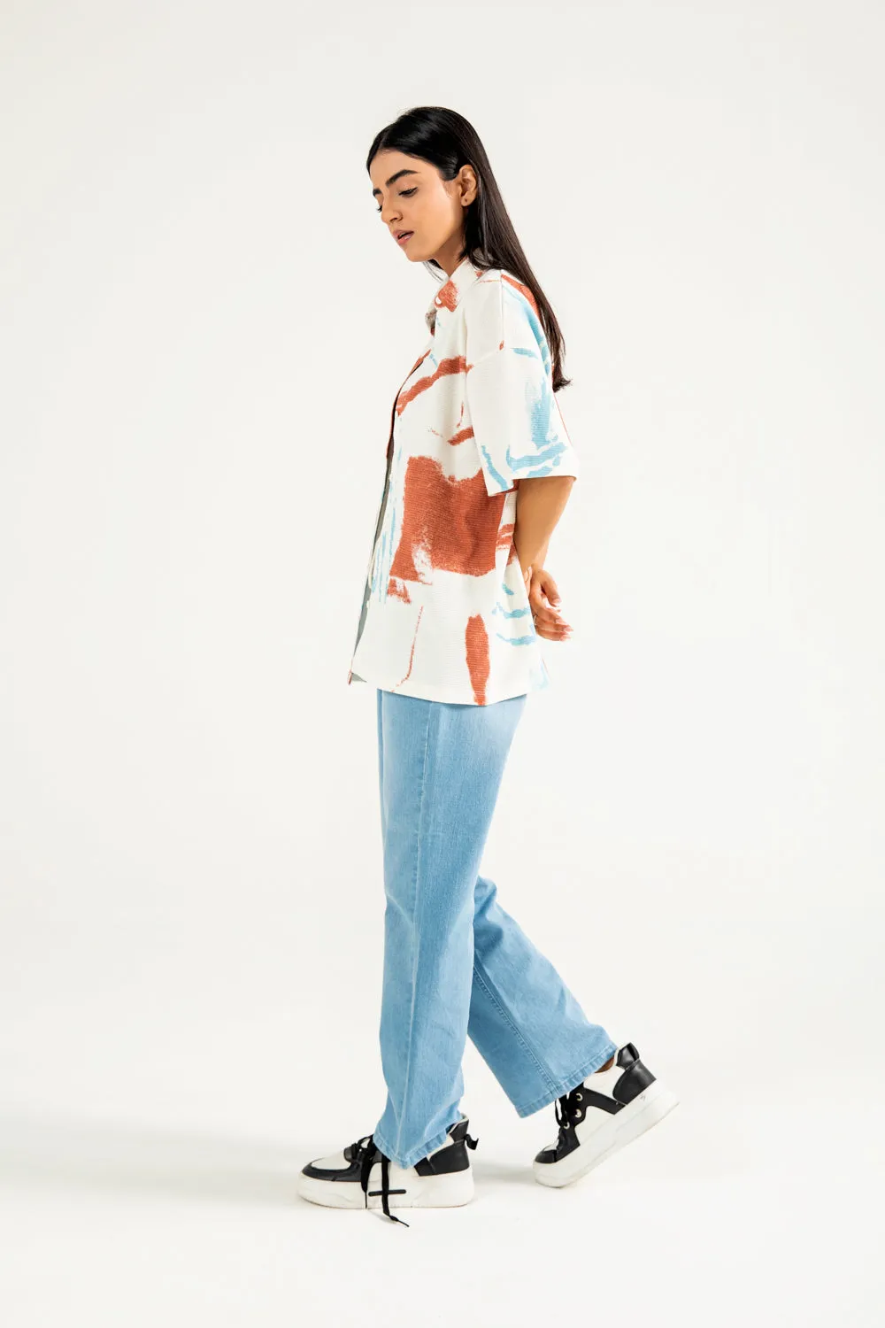 Anti Snag Fabric TEXTURED KNITTED SHIRT