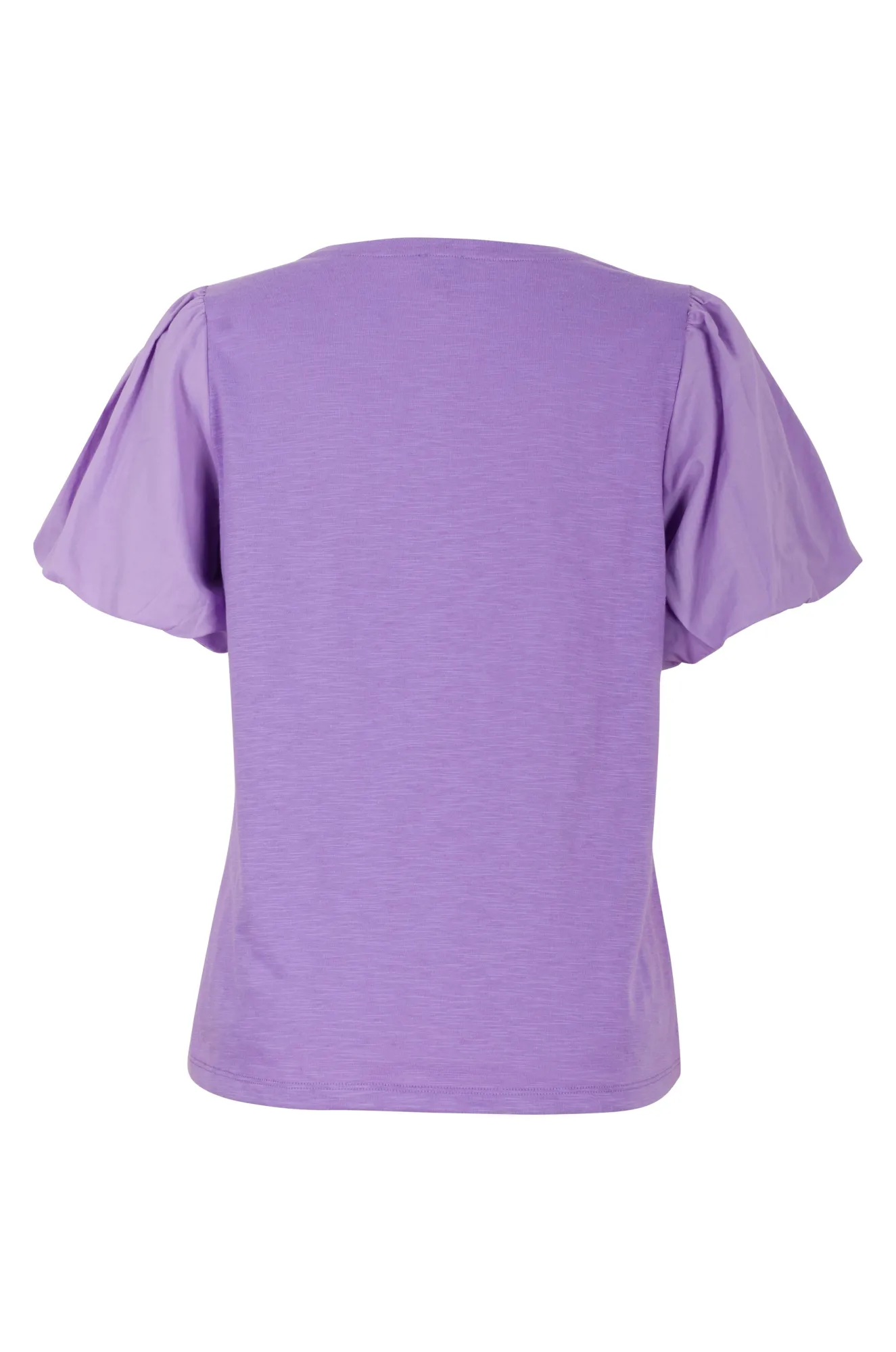 TearResistantMaterial FadeResistant Cotton Rich Top with puff sleeve | LAVENDER | 6965AR