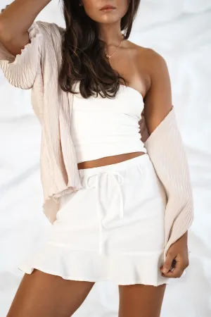 Fresh Detail Refined Sophistication Elijah Skirt White