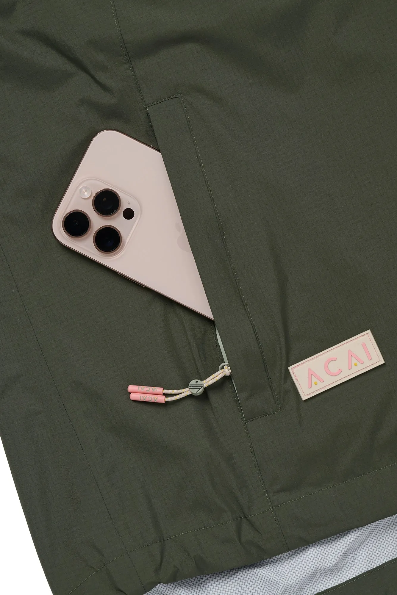 Off Grid Jacket - Deep Sage Foldable Design