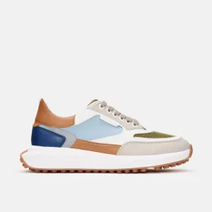 Rain Friendly Olivera - Cognac/Blue/Grey
