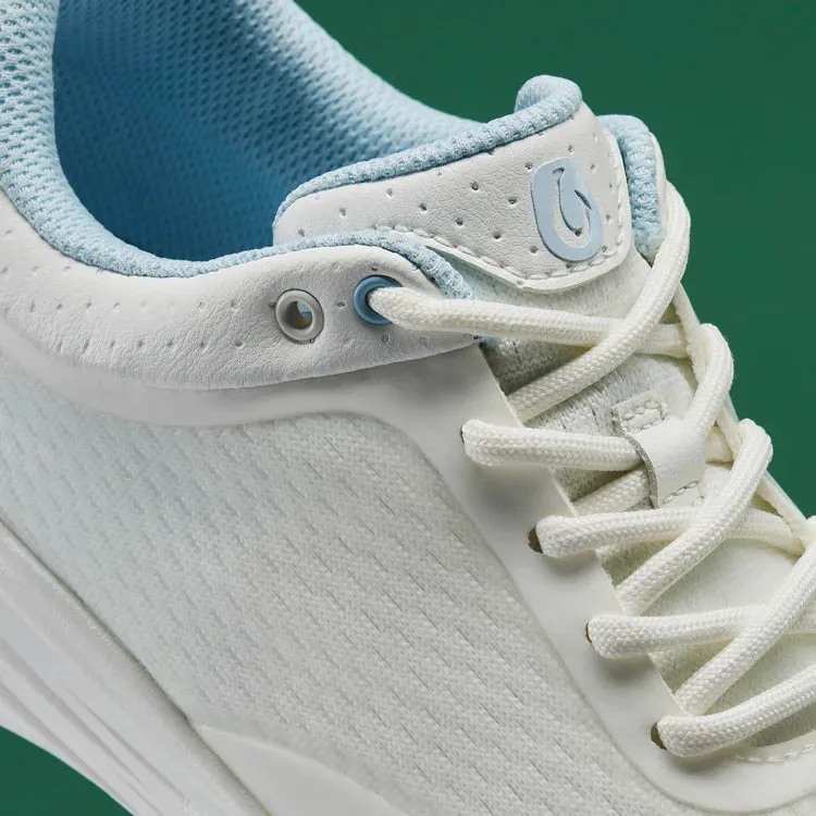 Olukai Women's Makena Golf Shoes- Bright White ComfortPadding Secure Hold