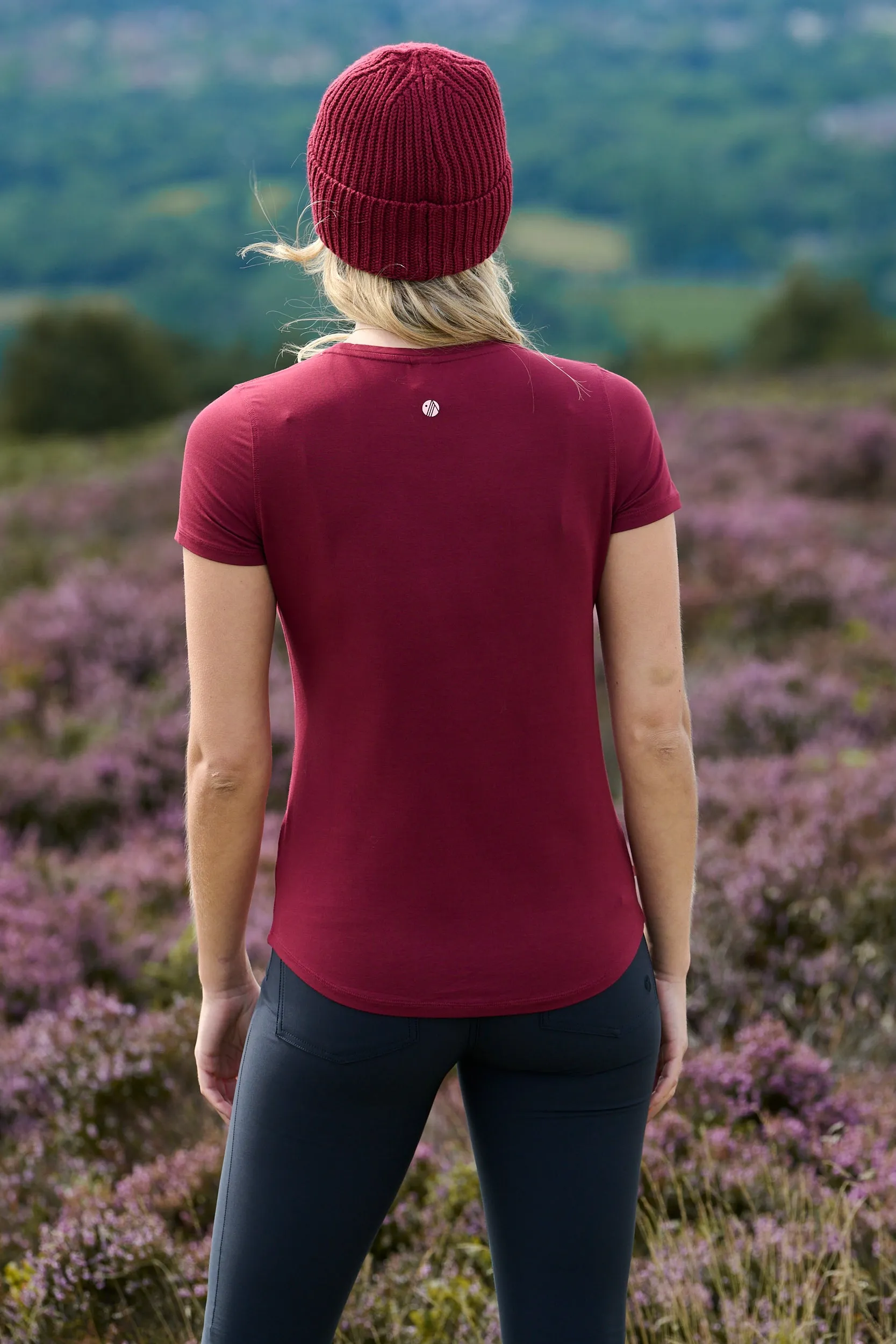 On The Go Tee - Cabernet Minimal Fit