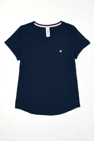 On The Go Tee - Deep Navy Summer Wardrobe
