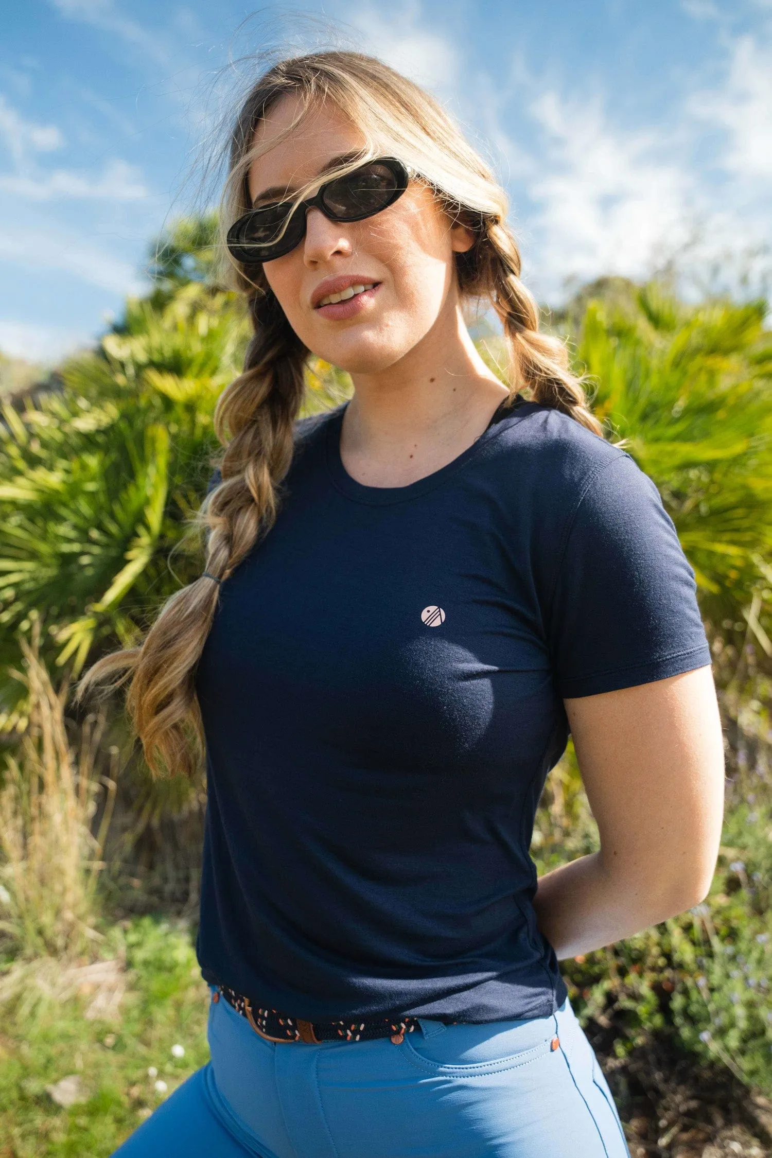 Chic Fit On The Go Tee - Deep Navy