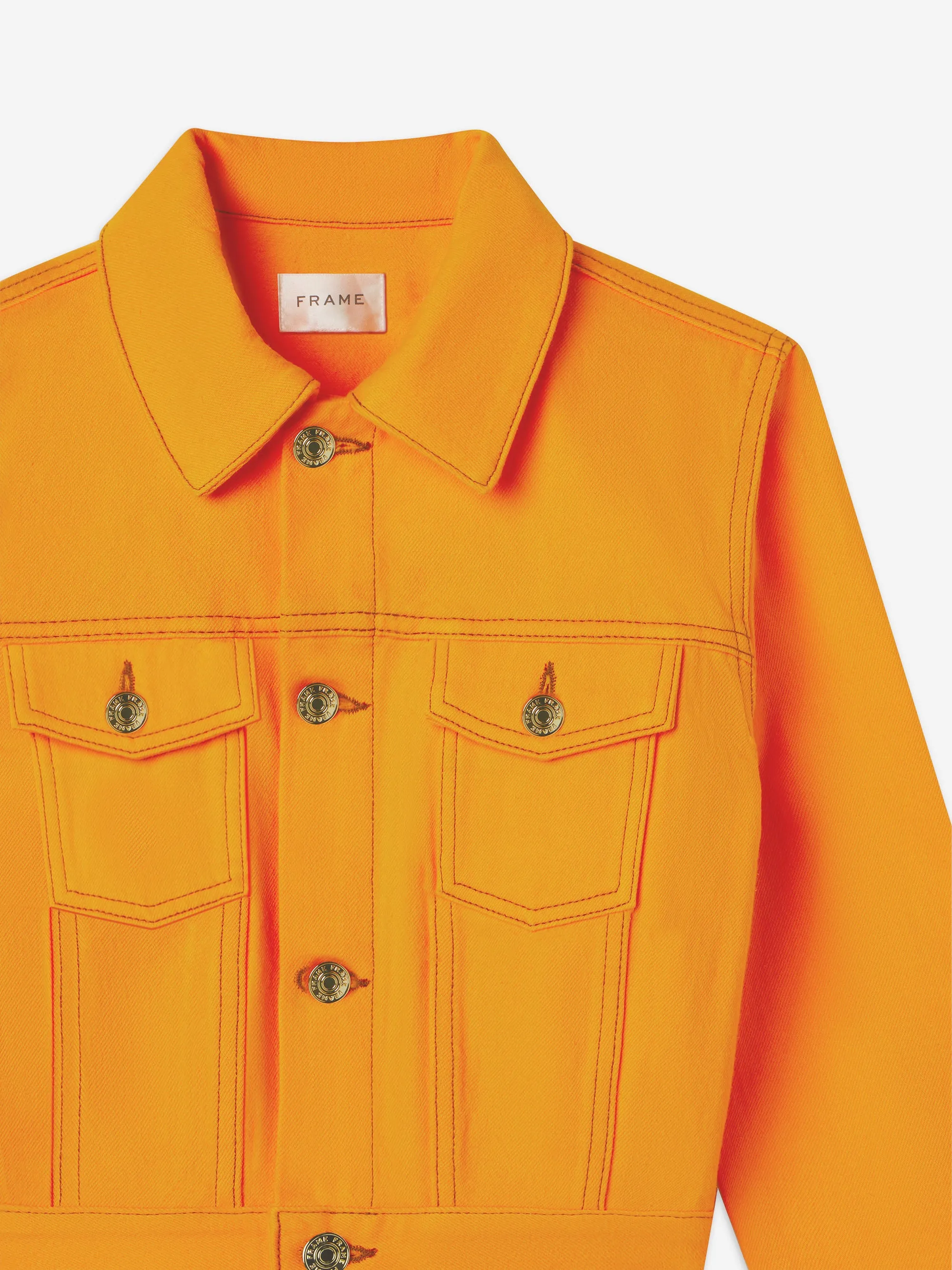 The Tailored Denim Jacket -- Marigold Breathable Mesh Panels HeatRetentionTechnology
