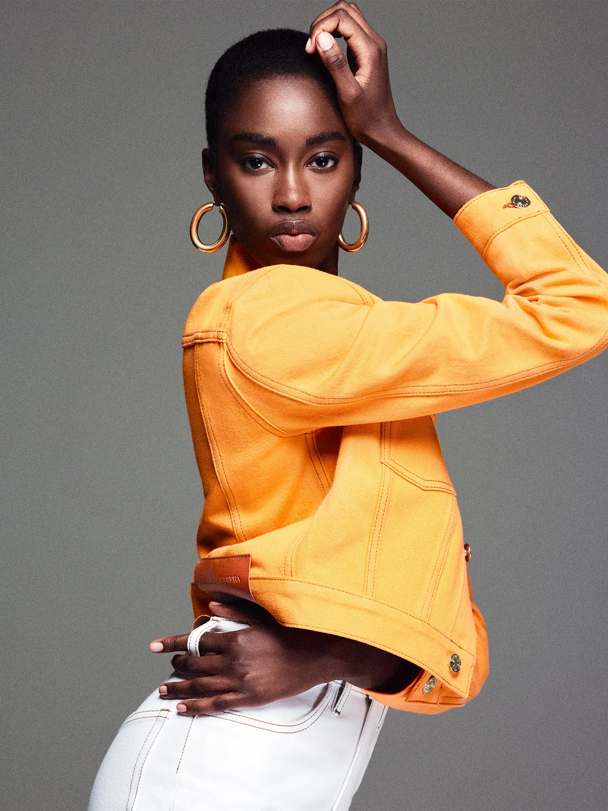 No Smell Anti Static Lining The Tailored Denim Jacket -- Marigold