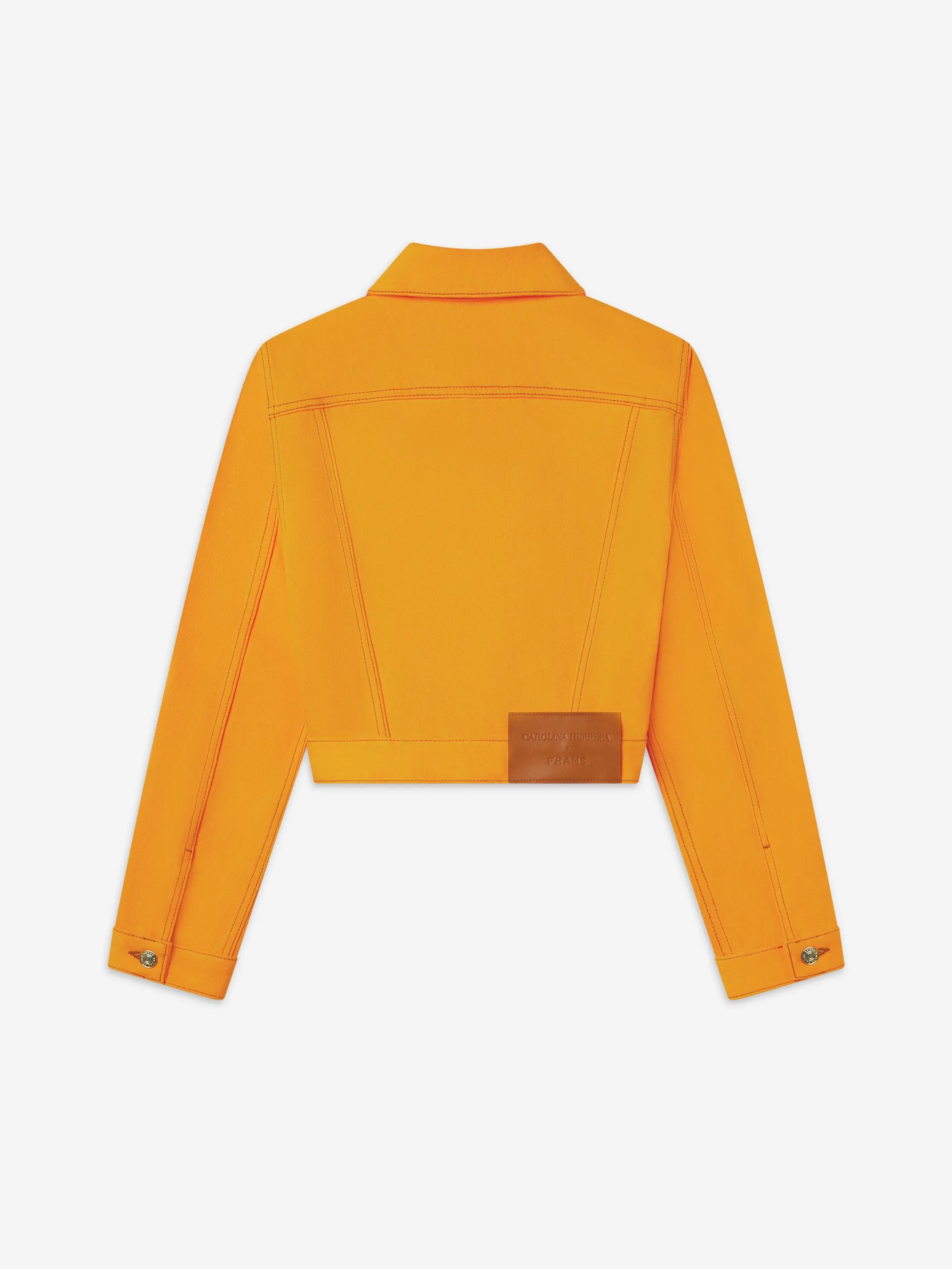 Packable Construction The Tailored Denim Jacket -- Marigold