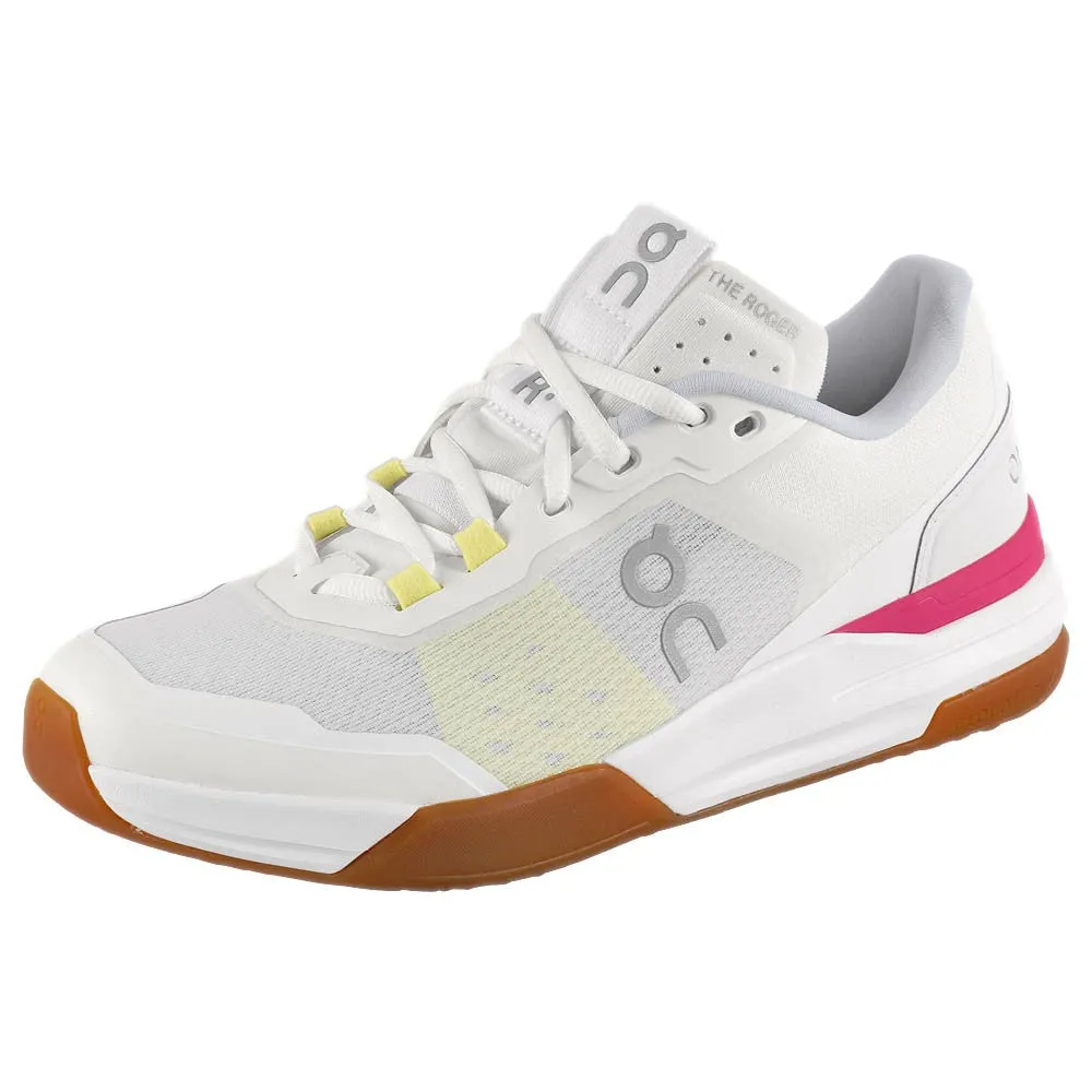 On Women's THE ROGER Advantage Pro - Ivory/Pink Shock Dispersing