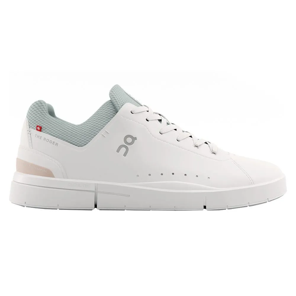 On Women's THE ROGER Advantage - White/Rosehip Ventilated Tongue