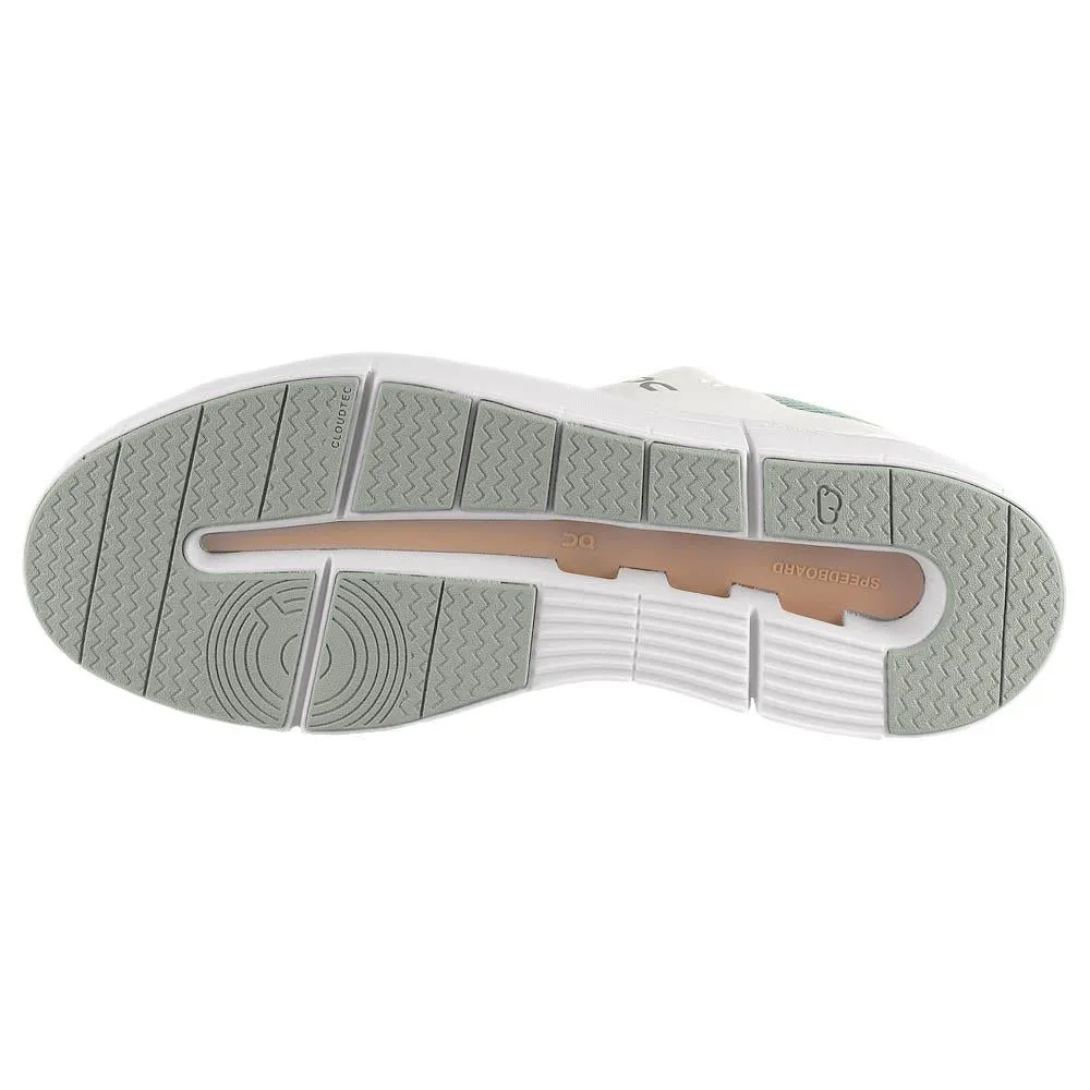 On Women's THE ROGER Advantage - White/Rosehip Torsion System Stability Perforated Vamp