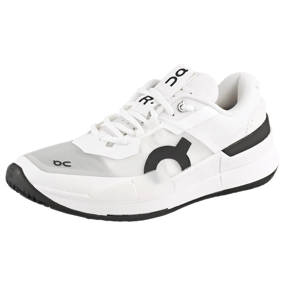 On Women's THE ROGER Pro 2 Clay - White/Black Surgical Grade Elastomers