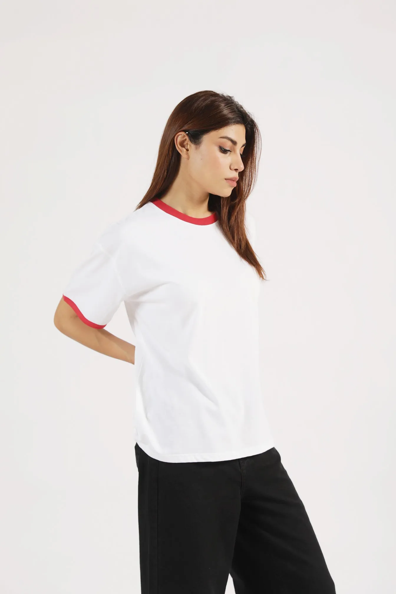 Everyday Style Trend Non Toxic Printing OVERSIZED CONTRAST TEE