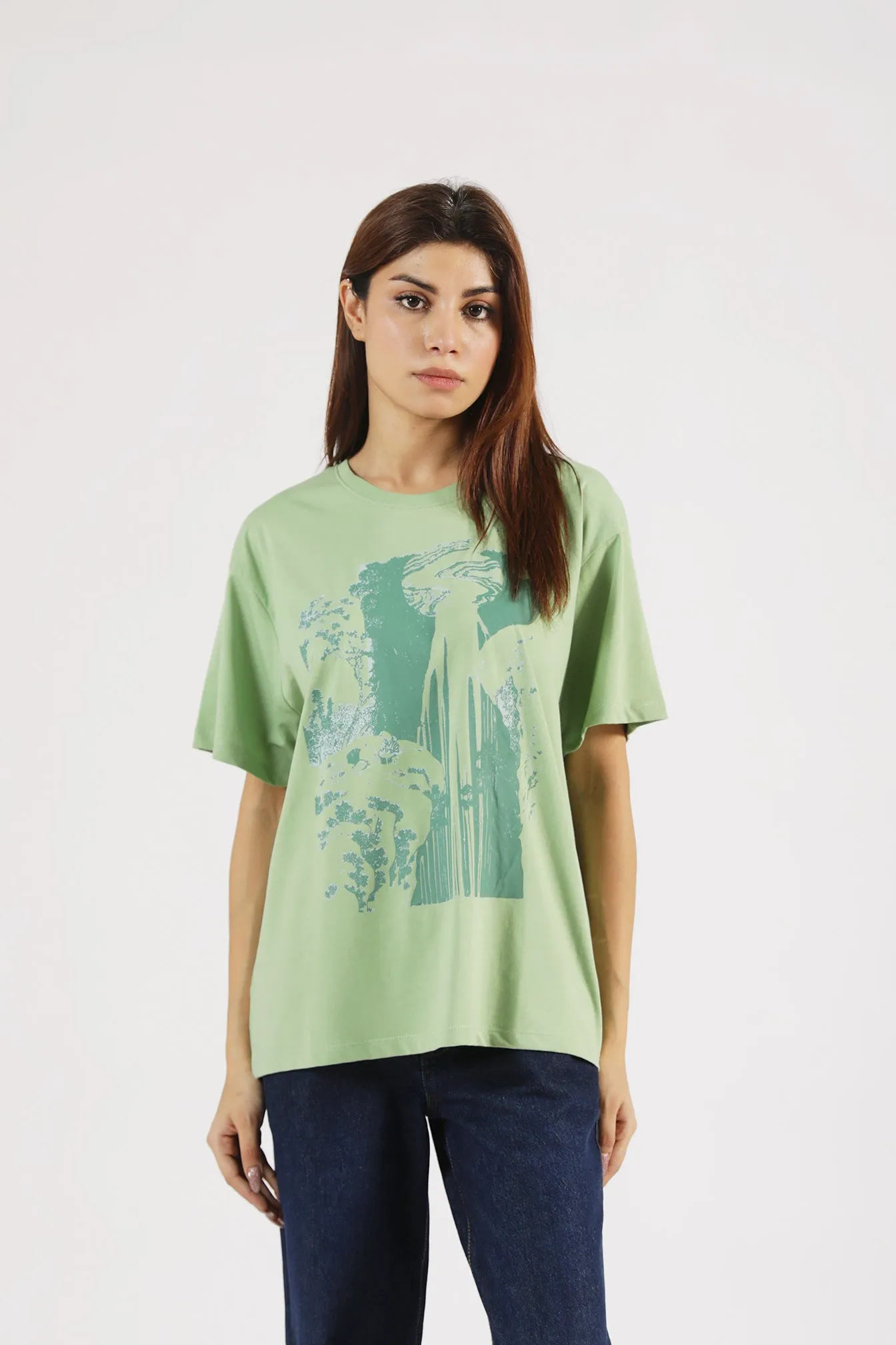 Comfort Stretch Wear OVERSIZED GRAPHIC TEE