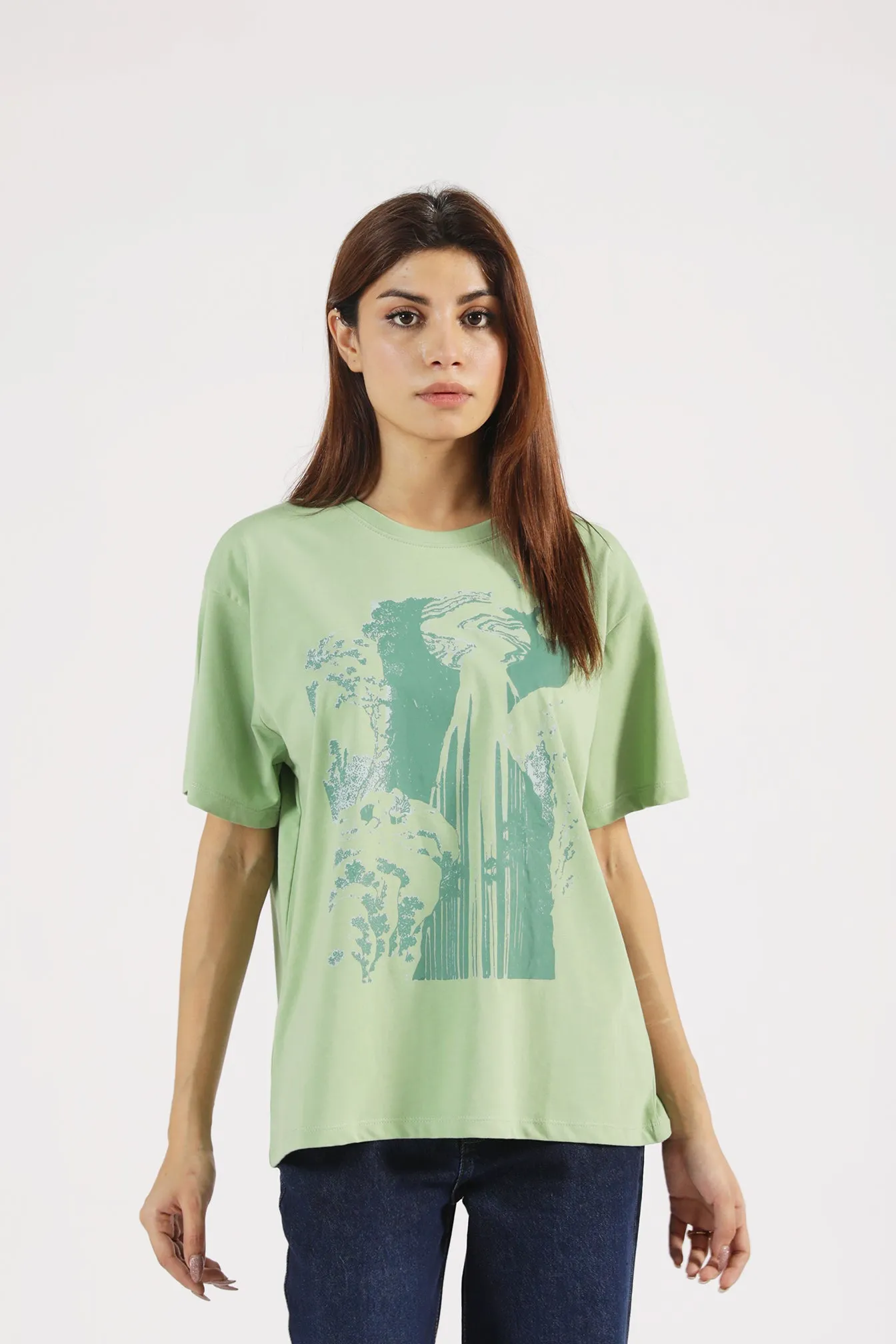 OVERSIZED GRAPHIC TEE Durable Collar Construction Kids clothing