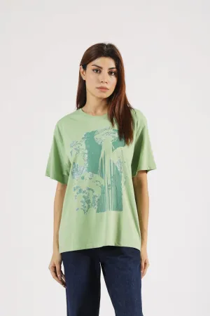 Comfort Stretch Wear OVERSIZED GRAPHIC TEE