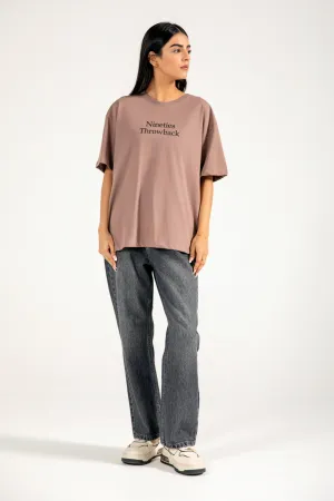 OVERSIZED SLOGAN TEE Classic Comfort Style