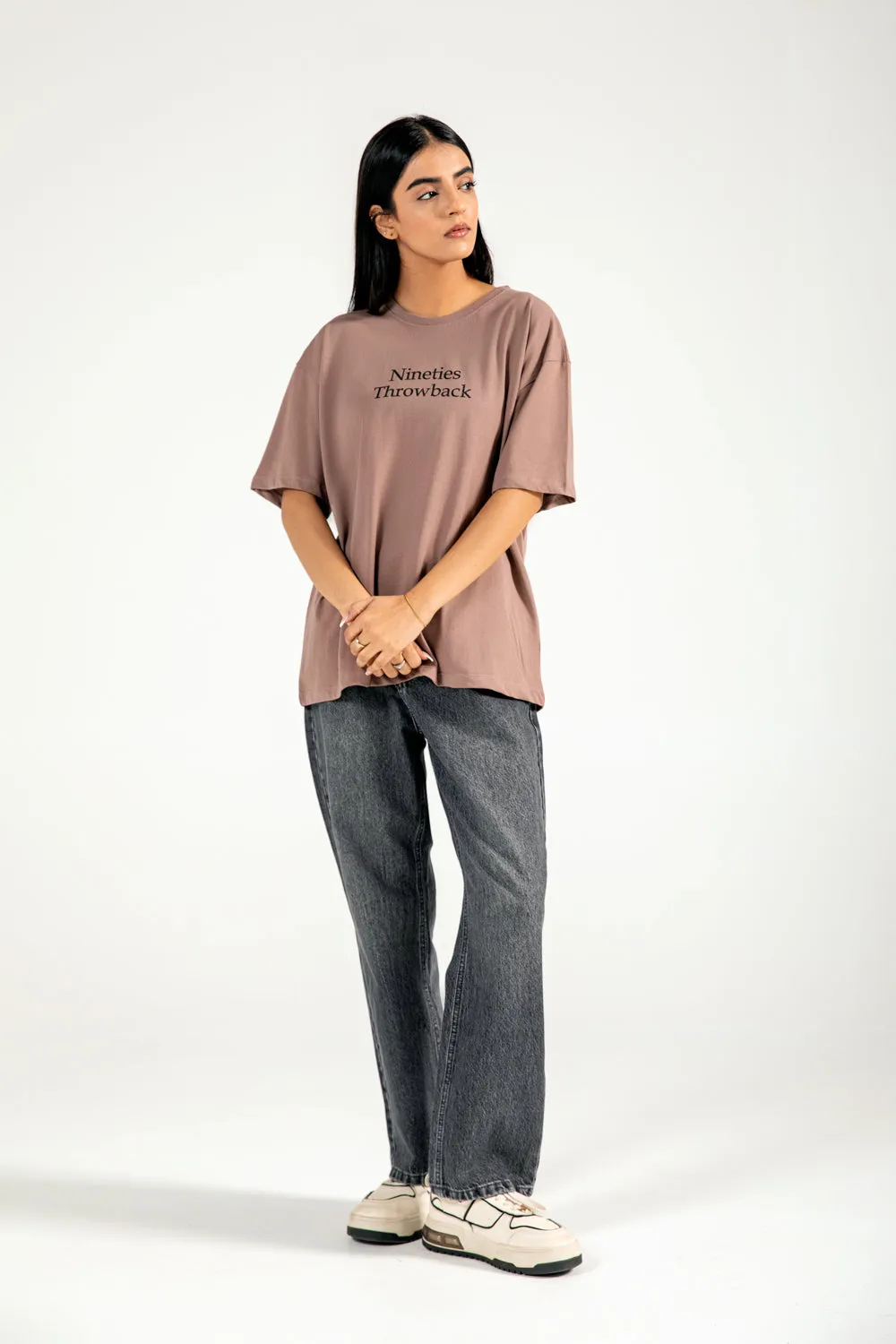 Versatile Wear OVERSIZED SLOGAN TEE