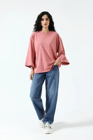OVERSIZED TEE Smooth Jersey Texture