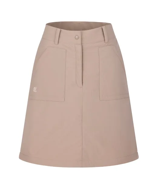 Full Circle Padded flare Mid Length skirt -Cocoa