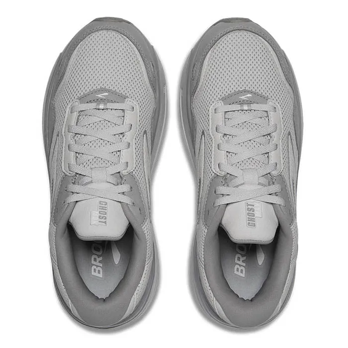 night - running shoes Collapsed Midsole Geometry Womens Brooks Running Ghost Max SE in Primer Gray/Oyster/Alloy