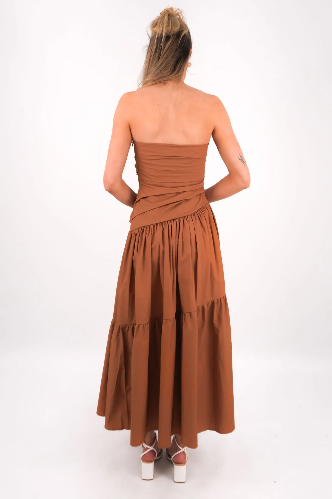 Pamela Maxi Dress Chocolate Mid Season