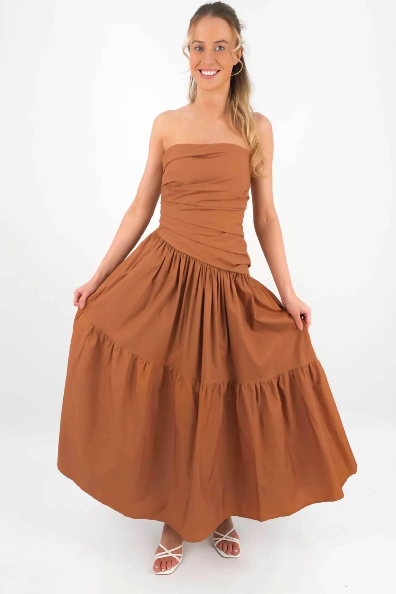 Stream Cut Pamela Maxi Dress Chocolate