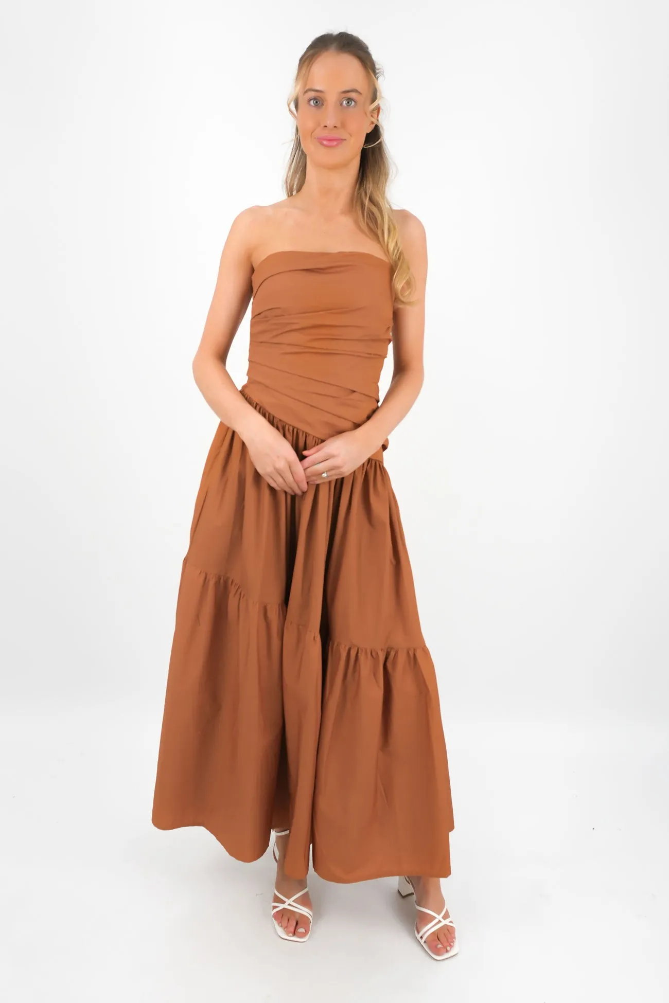 Flower Grace Pamela Maxi Dress Chocolate