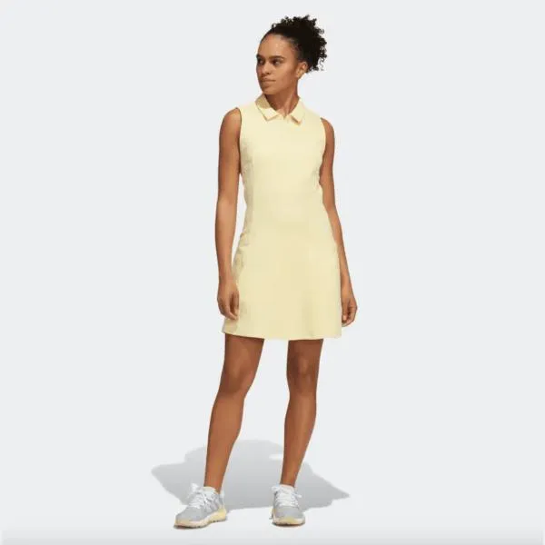Mood Friendly Adidas Go-To Sleeveless Golf Dress - Yellow