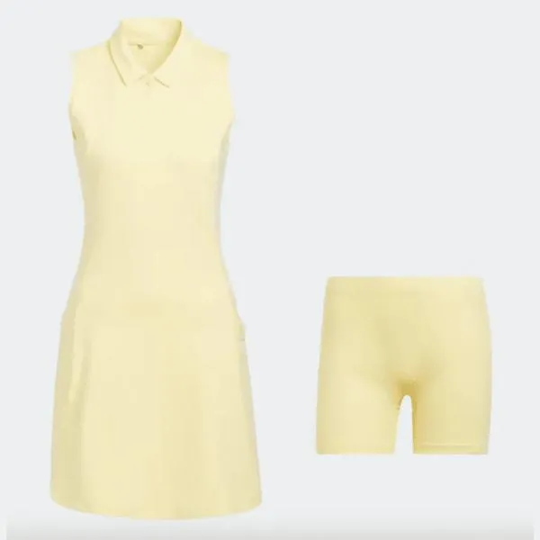 Baby-Shower Adidas Go-To Sleeveless Golf Dress - Yellow